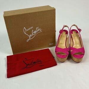 Christian Louboutin Reine de Leige Suede Wedges